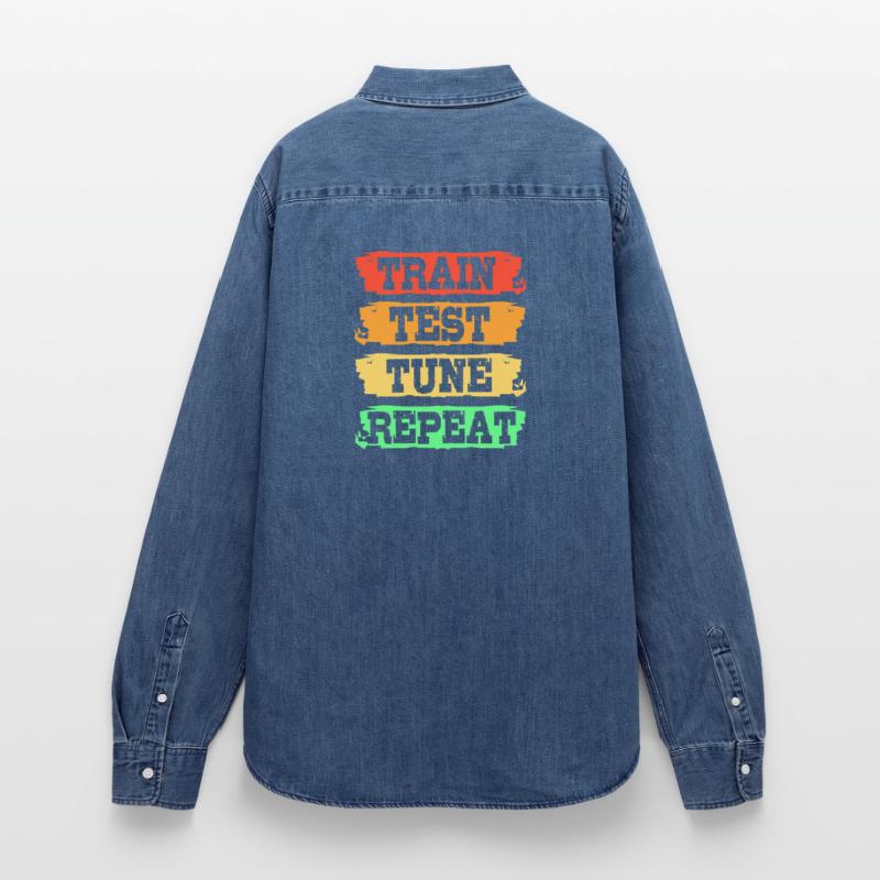 GPT Coder Programmierer Frauen Jeanshemd Organic von Stanley/Stella