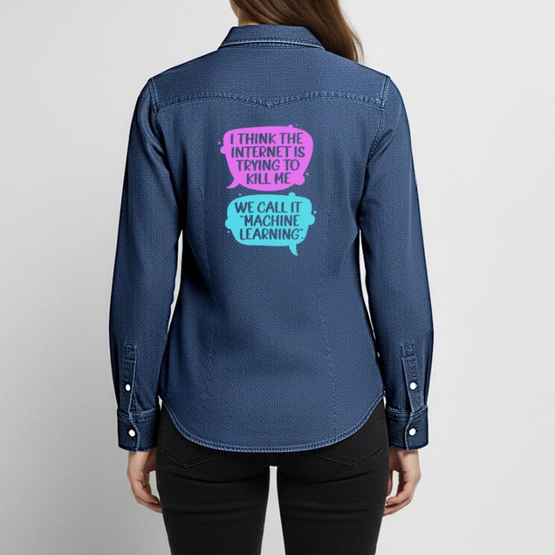GPT Programmierer Coder Frauen Jeanshemd Organic von Stanley/Stella