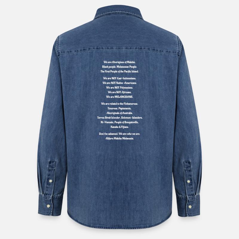 Aborigines oder Maluku - Frauen Jeanshemd Organic von Stanley/Stella - verwaschenes Mittelblau 