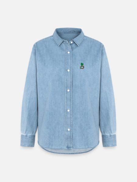 Luck - Frauen Jeanshemd Organic von Stanley/Stella - verwaschenes Hellblau