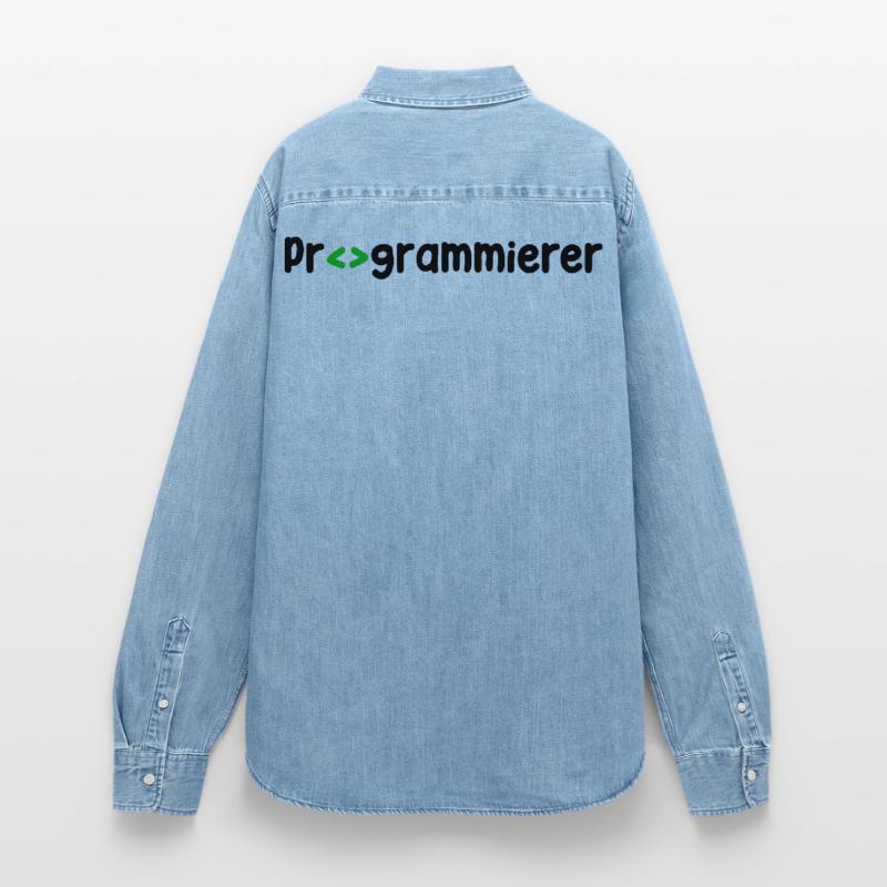 Programmierer Developer Webentwickler Skripting Frauen Jeanshemd Organic von Stanley/Stella