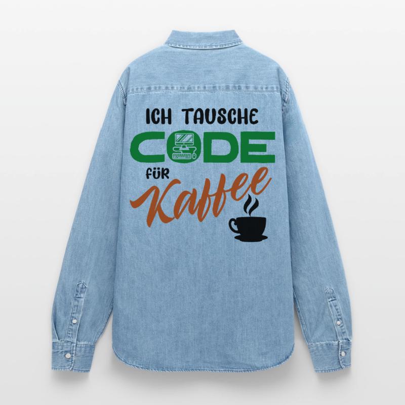 Programmer Software Developer Code Women’s Organic Denim Shirt by Stanley/Stella