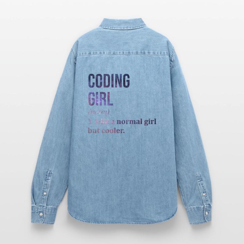 Codierung Codierung Codierung Frauen Jeanshemd Organic von Stanley/Stella