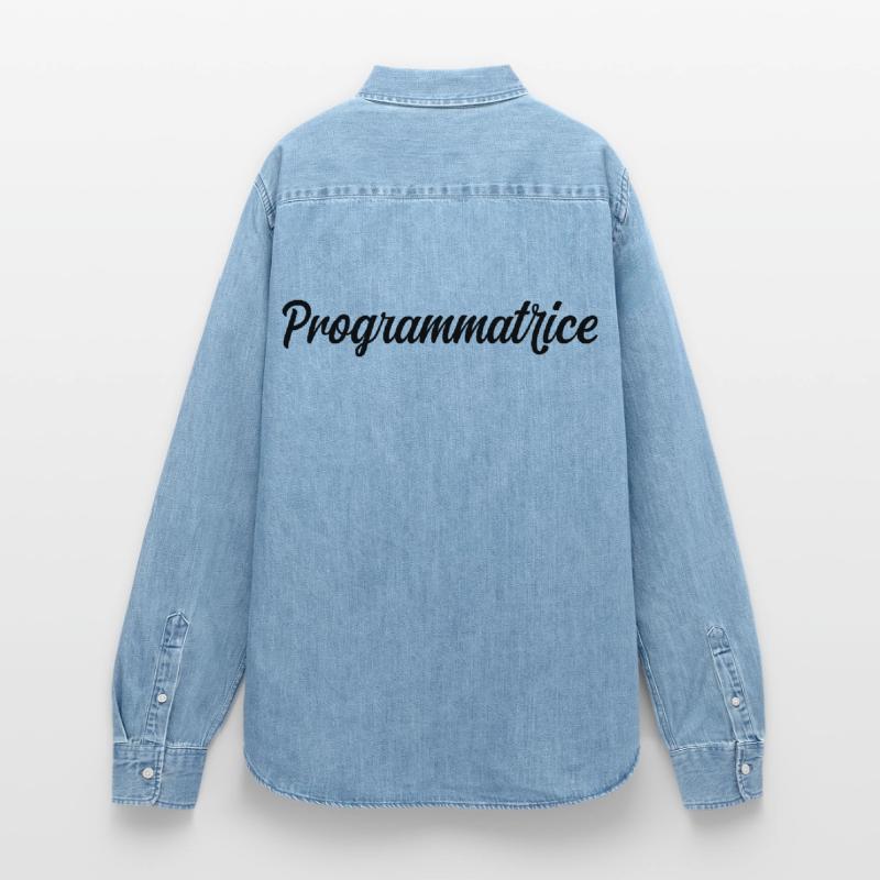 Programmatrice Informatique Code Développeuse Web Chemise en denim femme bio Stanley/Stella