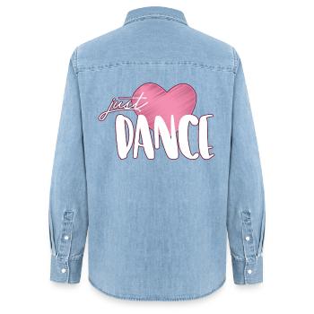 Dance - Women’s Organic Denim Shirt by Stanley/Stella - light wash - Back - AI Model Female 172 light (172cm)