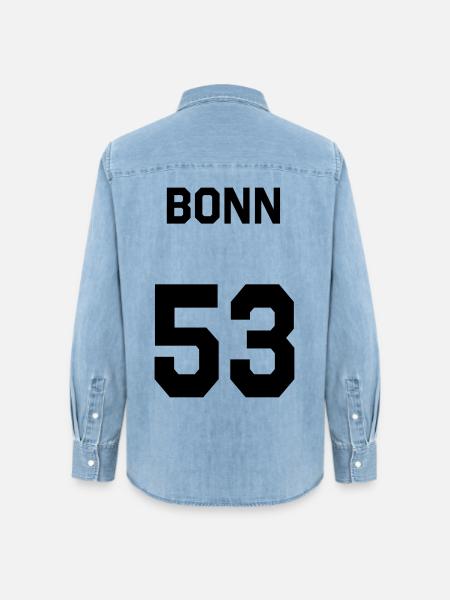 Bonn 53 - Frauen Jeanshemd Organic von Stanley/Stella - verwaschenes Hellblau