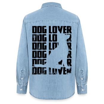 Snowboarders - Chemise en denim femme bio Stanley/Stella - bleu clair délavé - Dos - AI Model Female 172 light (172cm)