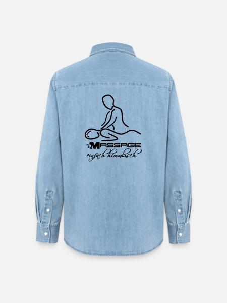 Massage Masseur Physiotherapie Medizin Beruf - Frauen Jeanshemd Organic von Stanley/Stella - verwaschenes Hellblau