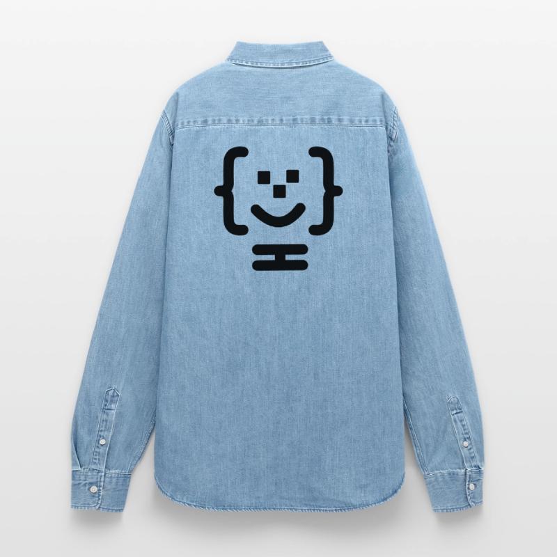 Main programmer code logo Women’s Organic Denim Shirt by Stanley/Stella