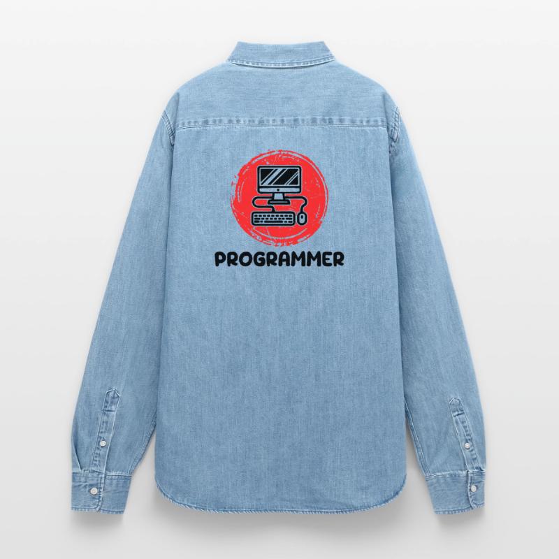Computer Developer Programmierer Code Skripting Frauen Jeanshemd Organic von Stanley/Stella