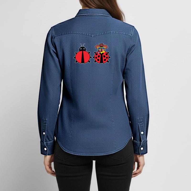 Bugs Bugfixing Debug Developer Computergeek Women’s Organic Denim Shirt by Stanley/Stella