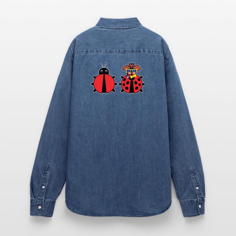 Bugs Bugfixing Debug Developer Computergeek Women’s Organic Denim Shirt by Stanley/Stella