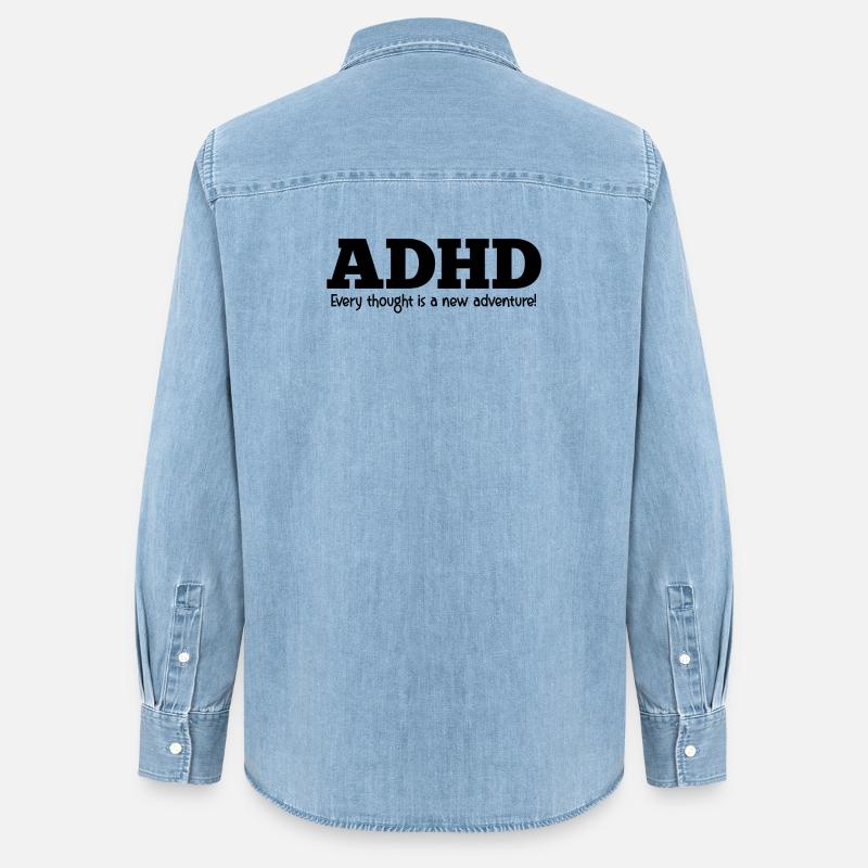 ADHD - Camicia in denim donna bio di Stanley/Stella - azzurro chiaro slavato