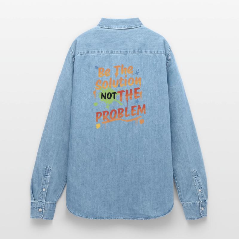 Don't be the problem, be the solution Frauen Jeanshemd Organic von Stanley/Stella