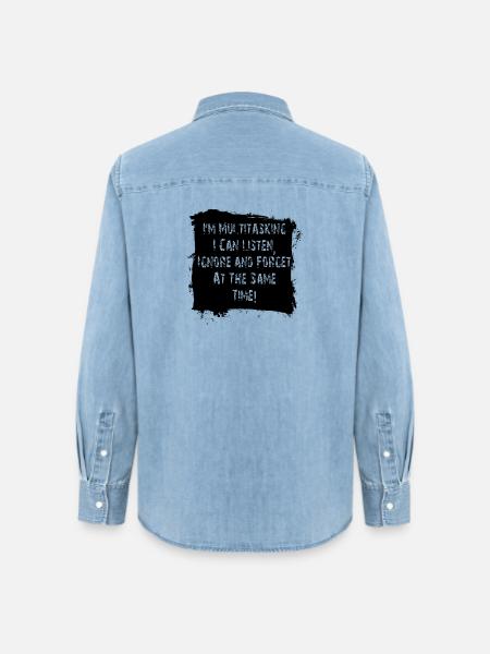ADHS - Frauen Jeanshemd Organic von Stanley/Stella - verwaschenes Hellblau