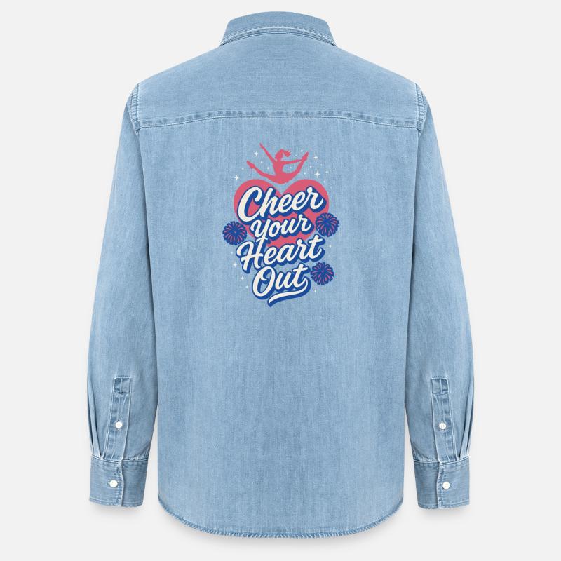 Je connais H.T.M.L - Comment rencontrer des dames - Chemise en denim femme bio Stanley/Stella - bleu clair délavé