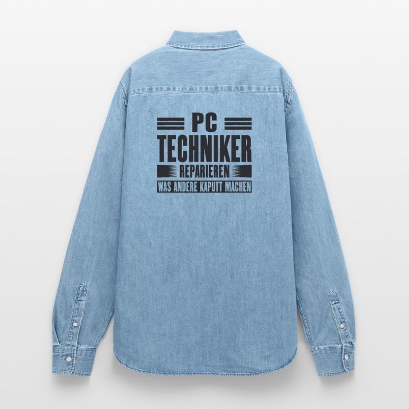 Service Technician Support Solution Devis Service PC Chemise en denim femme bio Stanley/Stella