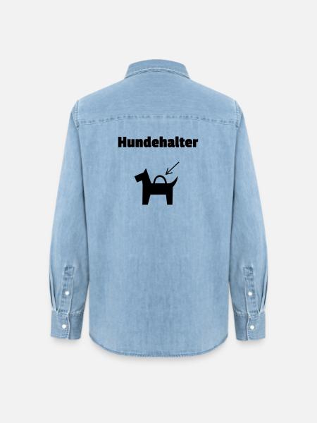 Hundehalter - Frauen Jeanshemd Organic von Stanley/Stella - verwaschenes Hellblau