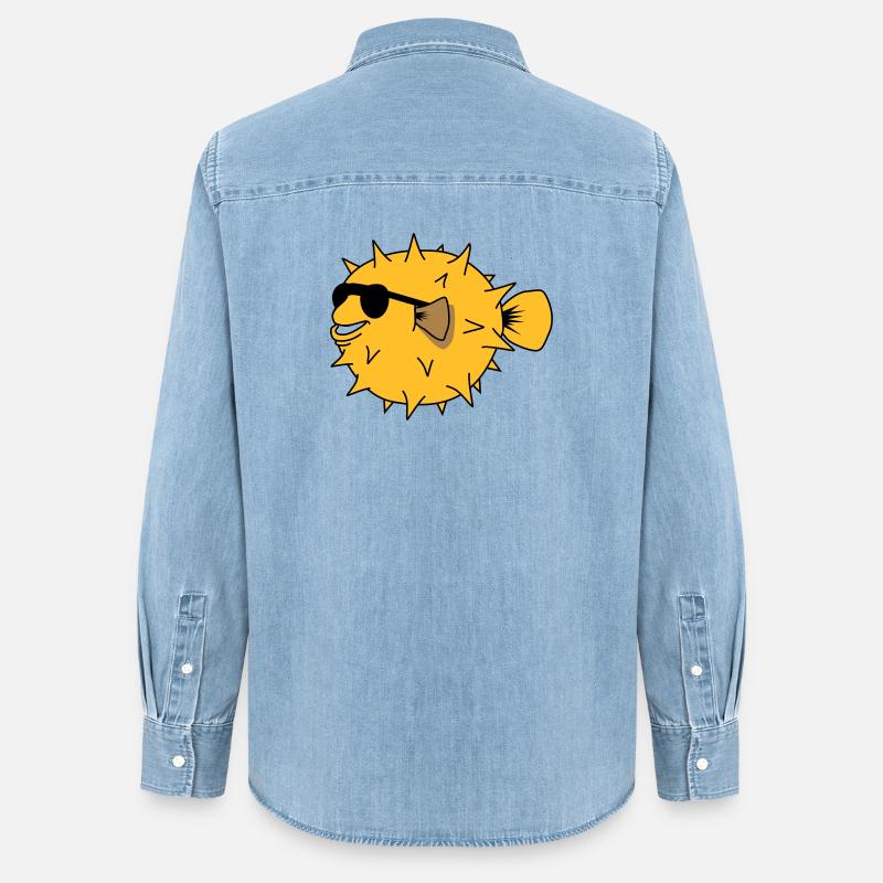 YEAH COOL - Women’s Organic Denim Shirt by Stanley/Stella - light wash