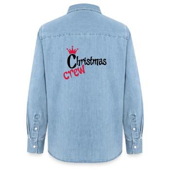 Super design pour Noël - Chemise en denim femme bio Stanley/Stella - bleu clair délavé - Dos - AI Model Female 172 light (172cm)