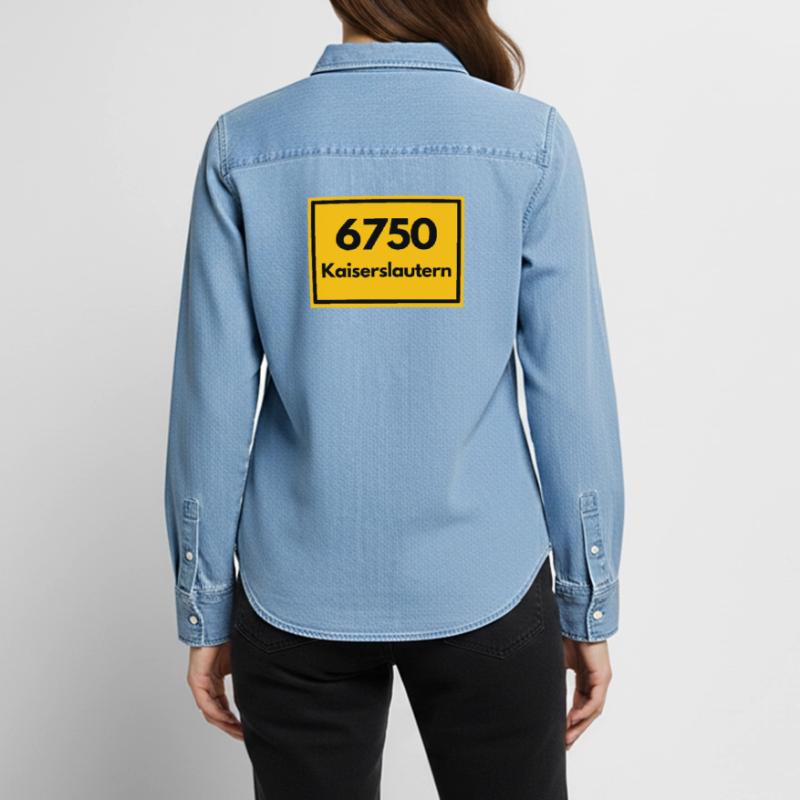 OLD POSTCODE POSTCODE 6750 KAISERSLAUTERN LAUTRE Women’s Organic Denim Shirt by Stanley/Stella