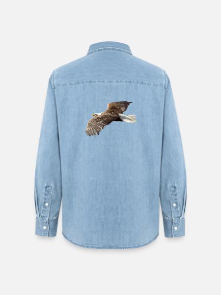 Adler - Frauen Jeanshemd Organic von Stanley/Stella - verwaschenes Hellblau