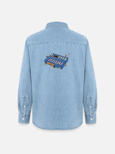 Mixing console - Frauen Jeanshemd Organic von Stanley/Stella - verwaschenes Hellblau