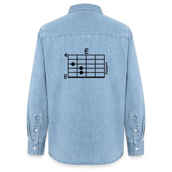 accord - Chemise en denim femme bio Stanley/Stella - bleu clair délavé - Dos - AI Model Female 172 light (172cm)