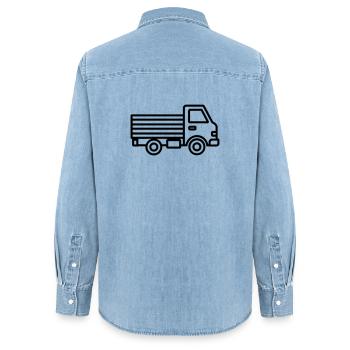 camion - Chemise en denim femme bio Stanley/Stella - bleu clair délavé - Dos - AI Model Female 172 light (172cm)