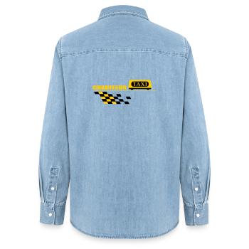 Chauffeur de taxi - Chemise en denim femme bio Stanley/Stella - bleu clair délavé - Dos - AI Model Female 172 light (172cm)