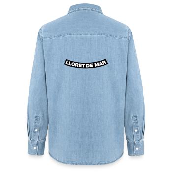 Lloret de mar Chapter Element (JGA MC-Design) - Frauen Jeanshemd Organic von Stanley/Stella - verwaschenes Hellblau - Hinten - AI Model Female 172 light (172cm)