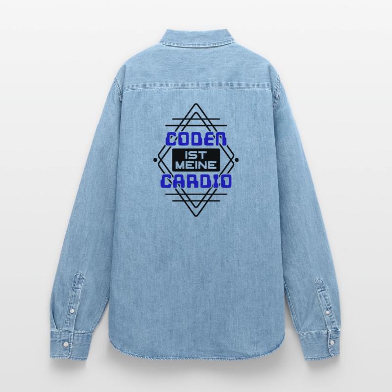 Software Developer Developer Cool Saying Coden Women’s Organic Denim Shirt by Stanley/Stella