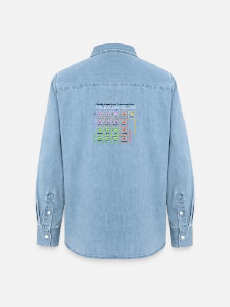 Standard-Modell der Elementarteilchen - Frauen Jeanshemd Organic von Stanley/Stella - verwaschenes Hellblau