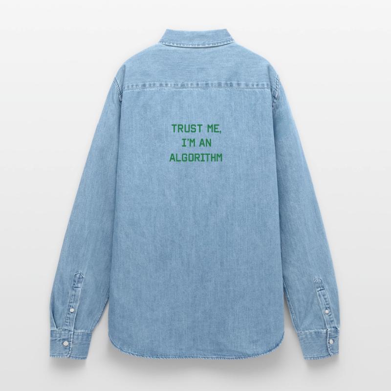 Trust me, I’m an Algorithm – Nerd & Programmierer  Frauen Jeanshemd Organic von Stanley/Stella