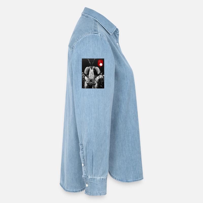 Bug off Women’s Organic Denim Shirt by Stanley/Stella