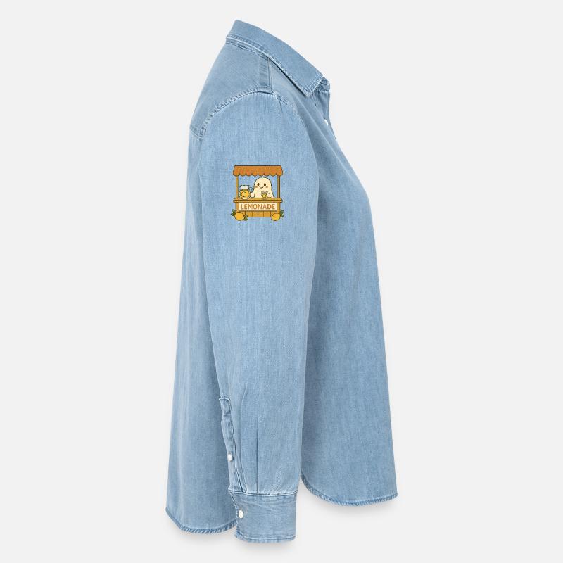 Ghost Lemonade – Sweet & Spooky Women’s Organic Denim Shirt by Stanley/Stella