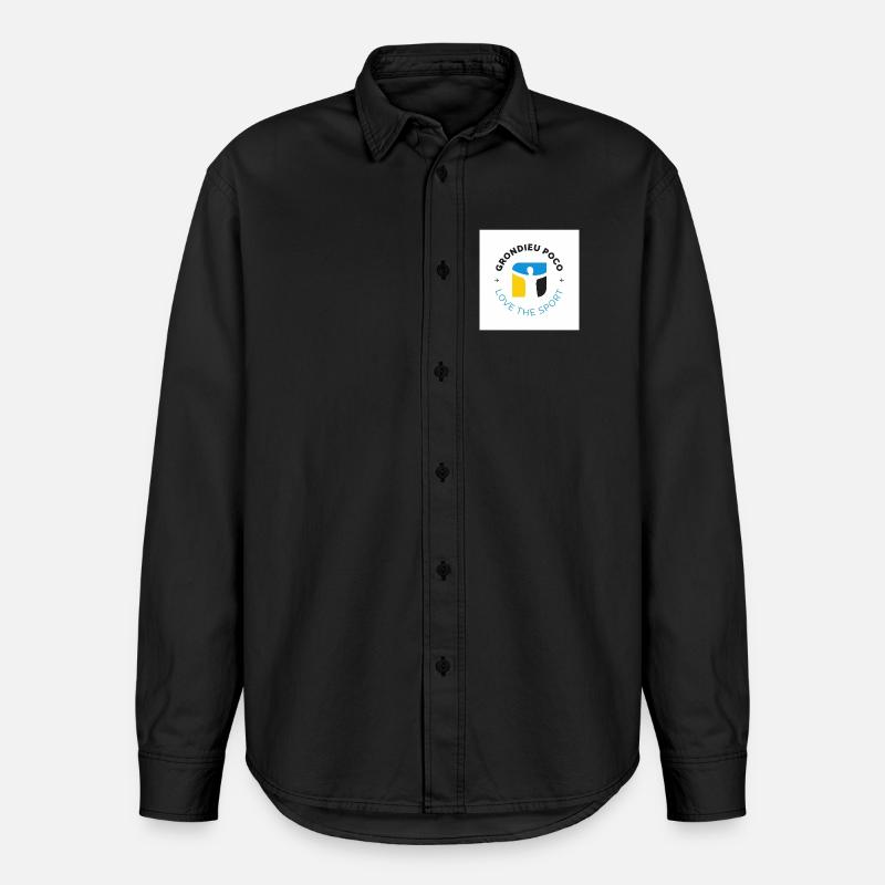 grondieu poco - Chemise unisexe coupe décontractée bio Stanley/Stella - noir délavé