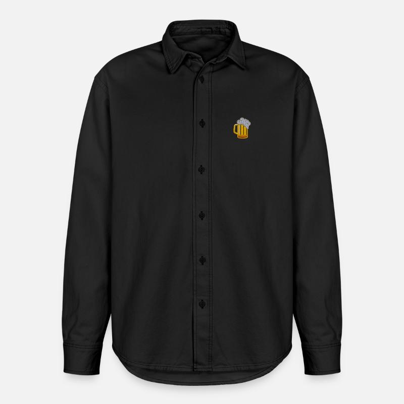 Birra - Camicia unisex vestibilità rilassata bio di Stanley/Stella - washed black