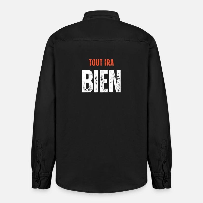 EVERYTHING 2 1 copy - Chemise unisexe coupe décontractée bio Stanley/Stella - noir délavé