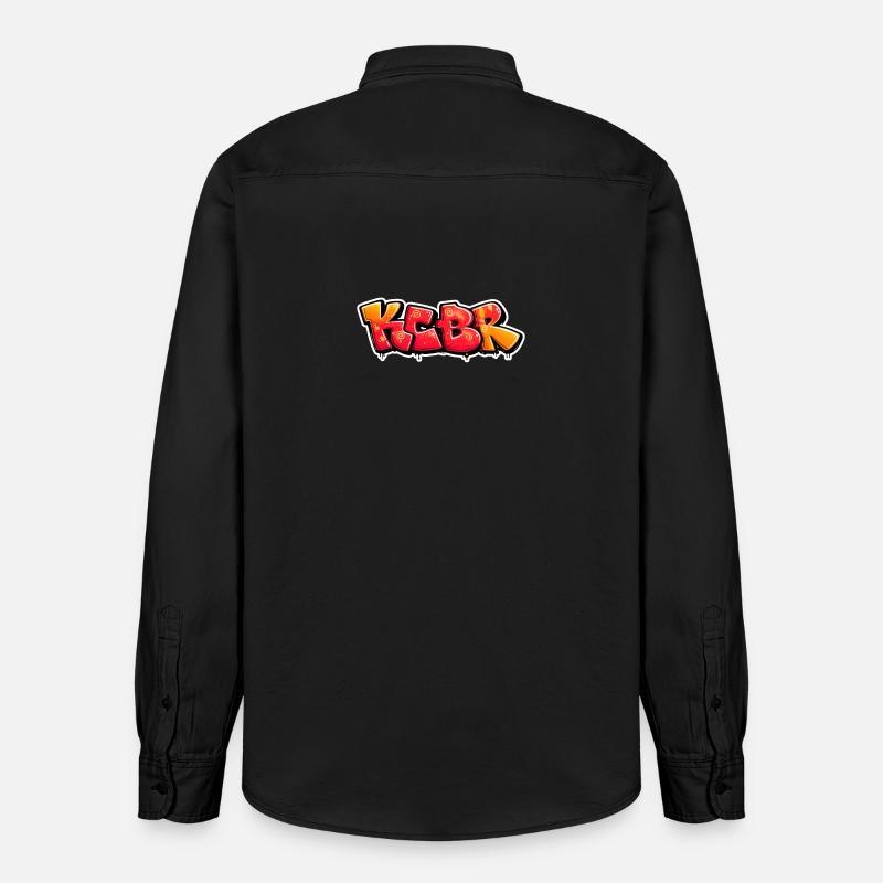Conception de graffiti Burst KCBR - Chemise unisexe coupe décontractée bio Stanley/Stella - noir délavé