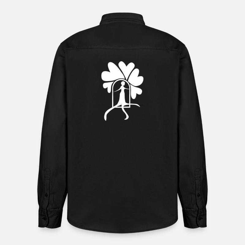 Sortez blanc - Chemise unisexe coupe décontractée bio Stanley/Stella - noir délavé