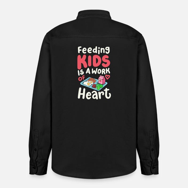 Cafeteria-Crew der Schulkantine - Relaxed Fit Unisex Organic Hemd von Stanley/Stella - washed Black