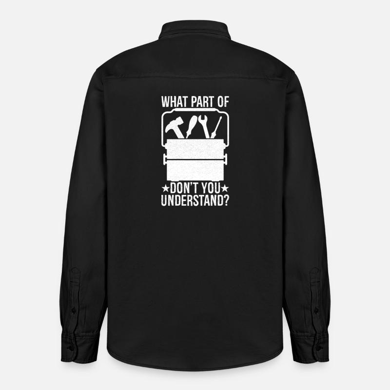 quelle partie de ne comprenez-vous pas - Chemise unisexe coupe décontractée bio Stanley/Stella - noir délavé