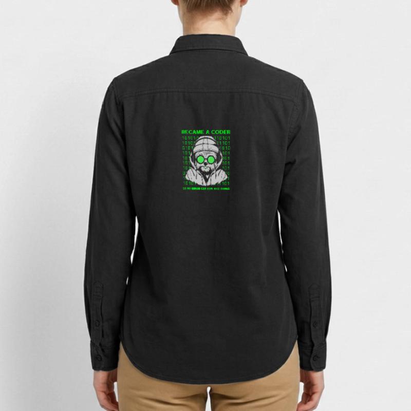 Became a Coder – Cyber Dog Binary Relaxed Fit Unisex Organic Shirt by Stanley/Stella