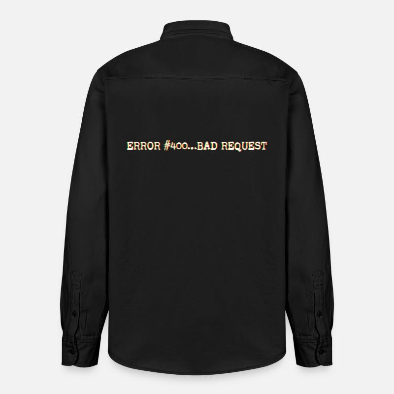 Error400_BadRequest - Chemise unisexe coupe décontractée bio Stanley/Stella - noir délavé