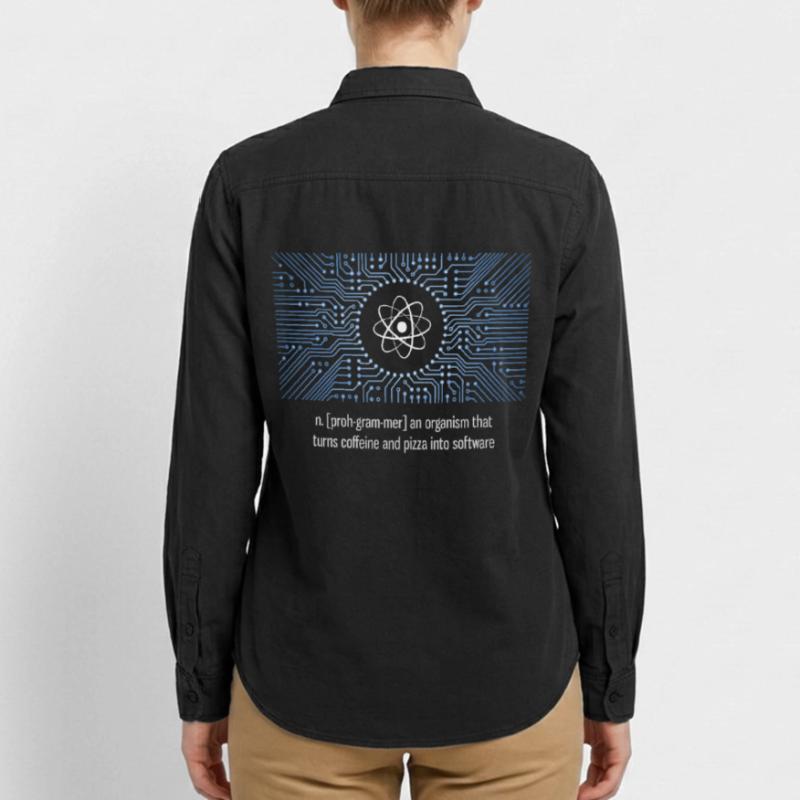 nerd programmateur urknall platine CPU pc code LOL Chemise unisexe coupe décontractée bio Stanley/Stella