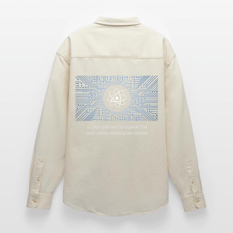 nerd programmierer urknall platine CPU pc code LOL Relaxed Fit Unisex Organic Hemd von Stanley/Stella