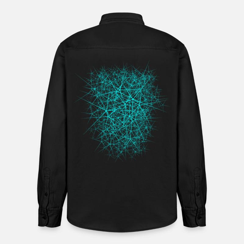 Nano structure - conception de texture - Chemise unisexe coupe décontractée bio Stanley/Stella - noir délavé