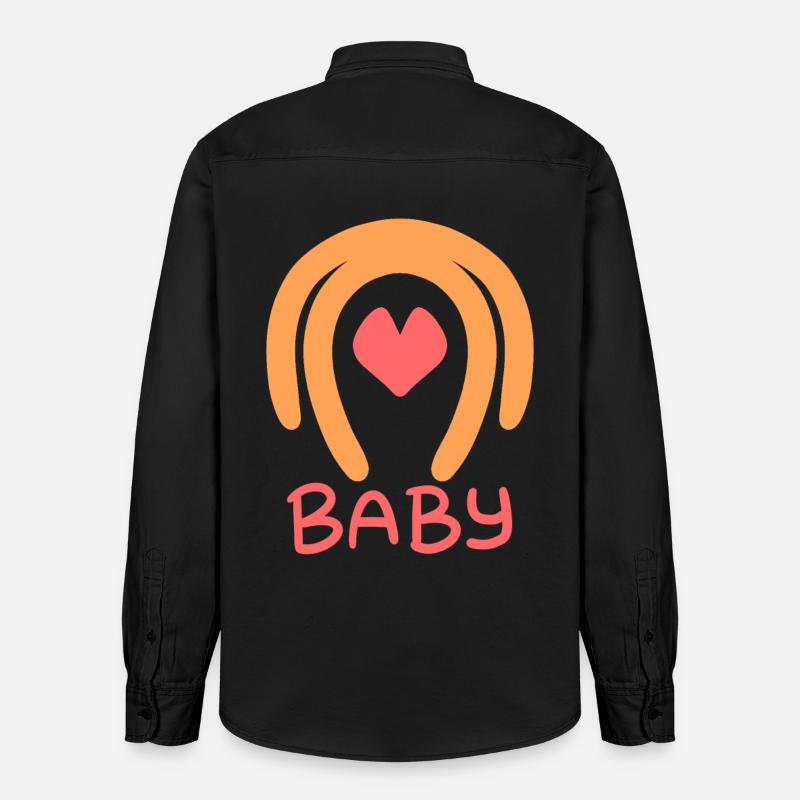 Bébé - Chemise unisexe coupe décontractée bio Stanley/Stella - noir délavé
