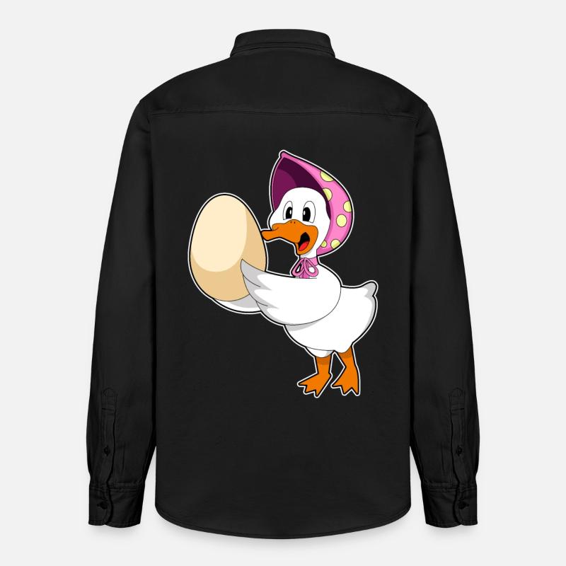Oeuf de canard - Chemise unisexe coupe décontractée bio Stanley/Stella - noir délavé